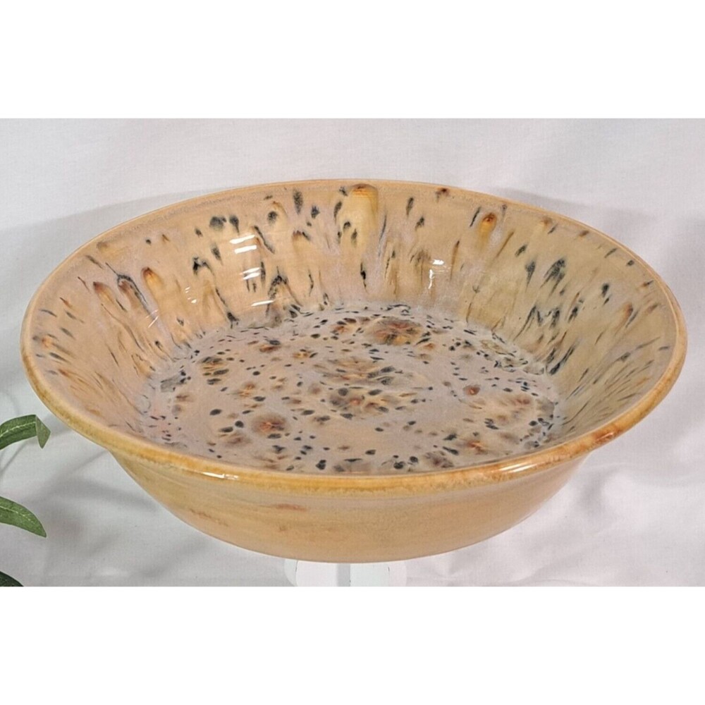 Scarlet Campbell Stoneware Pie Pan Serving Dish 10 1/4" Diameter 2 1/2" Tall EUC
